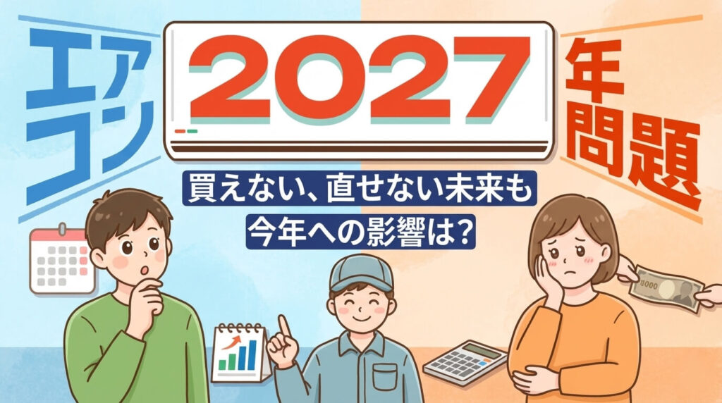 エアコン2027年問題の図